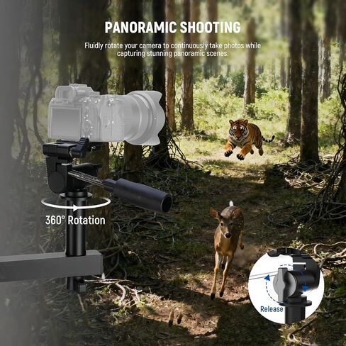 NEEWER 24" Outdoor Camera Magic Arm for Hunting, Over 5 Quiet Joints Lightweight Aluminum Tree Stand Trail Camera Mount with Bubble Level/Ergonomic Grip/Strap for Wildlife Adventure Filming, ST010 in Saudi Arabia