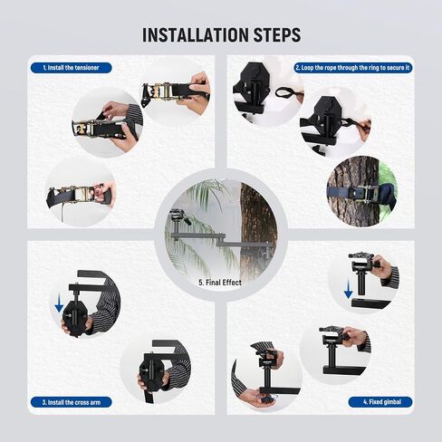 NEEWER 24" Outdoor Camera Magic Arm for Hunting, Over 5 Quiet Joints Lightweight Aluminum Tree Stand Trail Camera Mount with Bubble Level/Ergonomic Grip/Strap for Wildlife Adventure Filming, ST010 in Saudi Arabia
