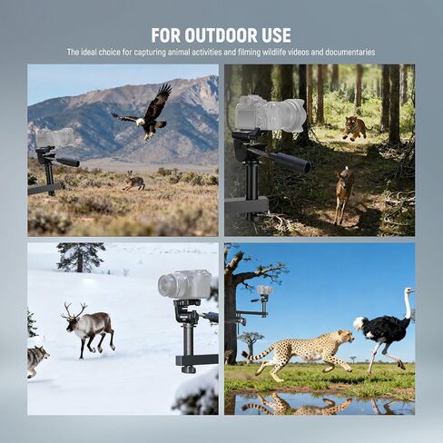 NEEWER 24" Outdoor Camera Magic Arm for Hunting, Over 5 Quiet Joints Lightweight Aluminum Tree Stand Trail Camera Mount with Bubble Level/Ergonomic Grip/Strap for Wildlife Adventure Filming, ST010 in Saudi Arabia