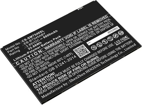 بطارية بديلة لأجهزة سامسونج SM-T540، SM-T545، SM-T547، Tab Active Pro، Tab Active Pro 10.1، EB-BT545ABY، 3.85 فولت/8800 مللي أمبير في الساعة in Kuwait