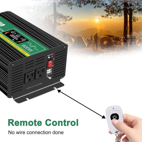 JIGUUN 1500 Watt Pure Sine Wave Power Inverter 12v DC to 110/120v AC Converter 3 AC & USB Output,Power Inverter LCD Display for Home RV Camping Car Truck 3000 Peak in Saudi Arabia
