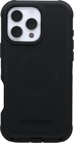 OtterBox iPhone 16 Pro Max (فقط) - حافظة MagSafe من سلسلة Defender - أسود - يتضمن مشبك الحافظة - مغناطيس مدمج - بدون شاشة - متين ومتين - مع حماية للمنافذ - عبوة غير مخصصة للبيع بالتجزئة in Kuwait