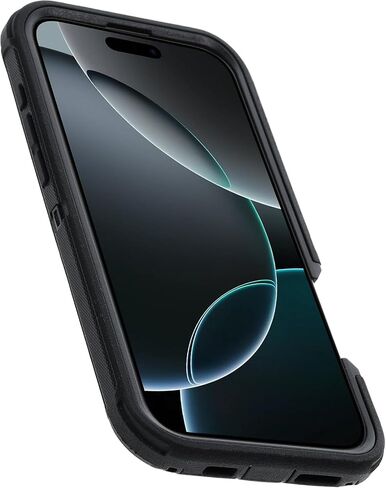 OtterBox iPhone 16 Pro Max (فقط) - حافظة MagSafe من سلسلة Defender - أسود - يتضمن مشبك الحافظة - مغناطيس مدمج - بدون شاشة - متين ومتين - مع حماية للمنافذ - عبوة غير مخصصة للبيع بالتجزئة in Kuwait