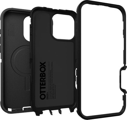 OtterBox iPhone 16 Pro Max (فقط) - حافظة MagSafe من سلسلة Defender - أسود - يتضمن مشبك الحافظة - مغناطيس مدمج - بدون شاشة - متين ومتين - مع حماية للمنافذ - عبوة غير مخصصة للبيع بالتجزئة in Kuwait