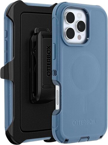 OtterBox iPhone 16 Pro Max (فقط) - حافظة MagSafe من سلسلة Defender - أسود - يتضمن مشبك الحافظة - مغناطيس مدمج - بدون شاشة - متين ومتين - مع حماية للمنافذ - عبوة غير مخصصة للبيع بالتجزئة in Kuwait