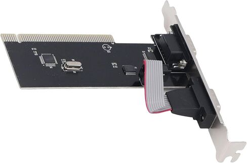 محول بطاقة التوسعة التسلسلية بمنفذين PCIe إلى محول DB9 COM RS232 الصناعي للكمبيوتر المكتبي، مع شريحة 16C550 UART WCH382 in Kuwait
