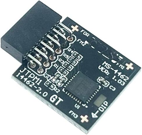 وحدة TPM 2.0 SPI 12pin-1 وحدة MS-4462 مع استبدال Infineon SLB9670 للوحة الأم MSI B550 Gaming WIFI/B550-A PRO/B550M PRO/B650 Gaming PLUS/B650M Project ZERO/B650M Bomber WiFi in Saudi Arabia