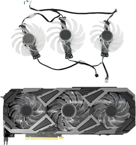 muyihui 92MM TH9215S2H-PDB03 102MM TH1015S2H-PBA01 Video Card Fan for 3070 3080 3070Ti Ti EX Gamer Replacement Fans(C-Fan) in Saudi Arabia