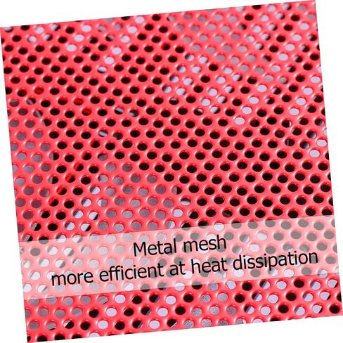 Laptop Cooler with Dual Quiet Fans USB Powered Notebook Cooling Pad Stand Anti-Slip Design for Travel and Home Use Red in Saudi Arabia