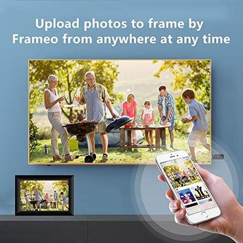 10-inch Digital Photo Frame, high-Definition IPS LCD Screen, WiFi Support, 16GB Storage Space, Automatic Rotation, Compatible with Micro SD Cards. in Saudi Arabia