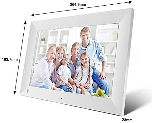 10-inch Digital Photo Frame, high-Definition IPS LCD Screen, WiFi Support, 16GB Storage Space, Automatic Rotation, Compatible with Micro SD Cards. in Saudi Arabia