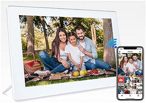 10.1-inch WiFi Digital Photo Frame, 1280x800 IPS Touchscreen, 16GB Storage, Automatic Rotation, Motion Sensor, Easily Share Photos/Videos. in Saudi Arabia