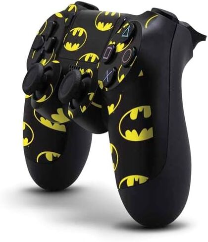 ملصق Skinit المخصص للألعاب متوافق مع وحدة تحكم PS4 - تصميم مطبوع بالكامل بشعار DC Comics Batman المرخص رسميًا in Saudi Arabia