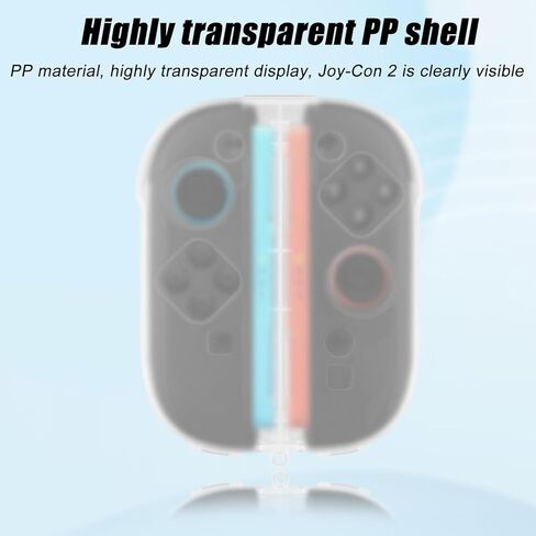 حقيبة تخزين شفافة لجهاز Joy-Con 2، صندوق حماية بلاستيكي لوحدة التحكم في الألعاب، غطاء مقبض محمول مقاوم للغبار مع فتحات دقيقة لملحقات Switch 2، هدايا لمحبي الألعاب in Kuwait