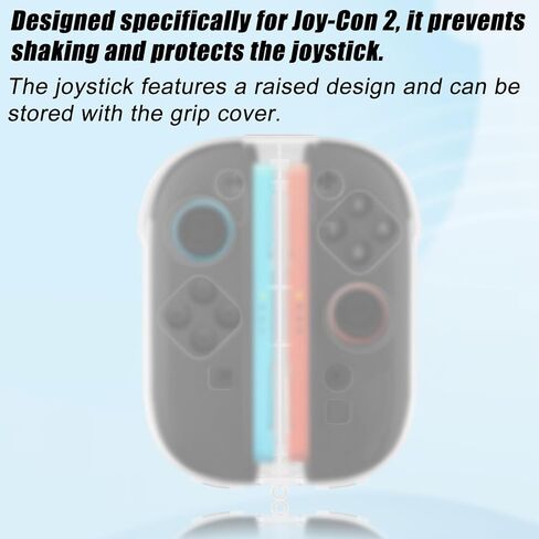 حقيبة تخزين شفافة لجهاز Joy-Con 2، صندوق حماية بلاستيكي لوحدة التحكم في الألعاب، غطاء مقبض محمول مقاوم للغبار مع فتحات دقيقة لملحقات Switch 2، هدايا لمحبي الألعاب in Kuwait