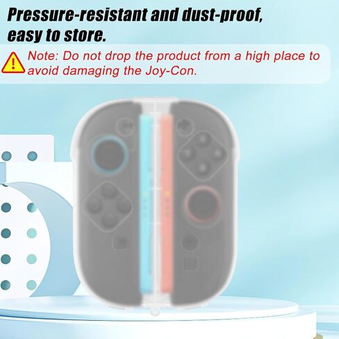 حقيبة تخزين شفافة لجهاز Joy-Con 2، صندوق حماية بلاستيكي لوحدة التحكم في الألعاب، غطاء مقبض محمول مقاوم للغبار مع فتحات دقيقة لملحقات Switch 2، هدايا لمحبي الألعاب in Kuwait