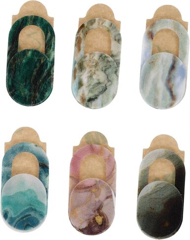 6pcs Marble Pattern Webcam Covers Ultra-Thin Privacy Protectors for Phones Computers Scratch-Resistant Camera Shields Prevents Unauthorized Access to Your Camera Lens in Saudi Arabia