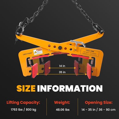 1763 رطل مشبك رفع الحجر الثقيل ، النطاق القابل للتعديل: 14 "-35" مشبك رفع الألواح الجرانيت ، ومشابك مقص للحمل والنقل الرأسي للكتل الخرسانية ، وألواح قائمة ، وحجارة كبح in Kuwait