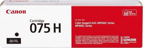 خرطوشة حبر أصلية 075 سوداء عالية السعة من Canon متوافقة مع طابعات الليزر من سلسلة MF660 وLBP640 in Kuwait