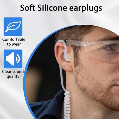 Radio Earpiece for Motorola SL300 Earpiece with Mic,Radio Ear Piece Compatible with SL-300 SL3500e TLK100 TLK110 SL7550 SL7550e SL-3500e with mic Acoustic Tube PTT in Kuwait