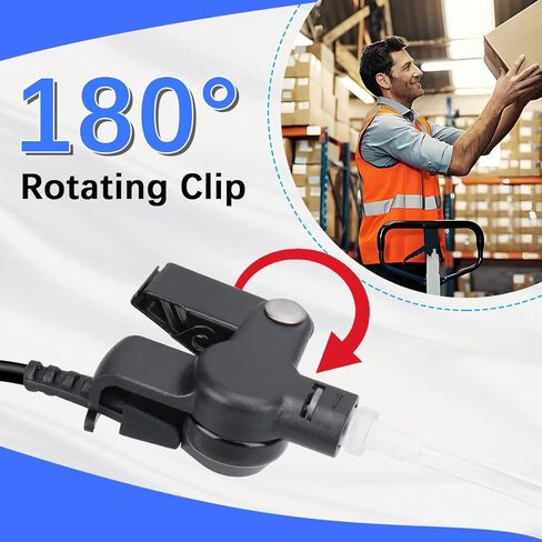 Radio Earpiece for Motorola SL300 Earpiece with Mic,Radio Ear Piece Compatible with SL-300 SL3500e TLK100 TLK110 SL7550 SL7550e SL-3500e with mic Acoustic Tube PTT in Kuwait