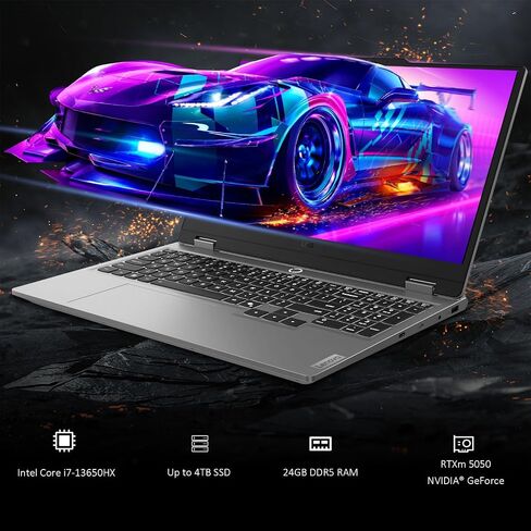 كمبيوتر محمول للألعاب Lenovo LOQ، مقاس 15.6 بوصة FHD IPS 144 هرتز، Intel 14-Core i7-13650HX، GeForce RTX 5050، ذاكرة الوصول العشوائي DDR5 سعة 24 جيجابايت، 2 تيرابايت SSD، Windows 11 Pro، 2021 Lifetime MS Luna Gray in Kuwait