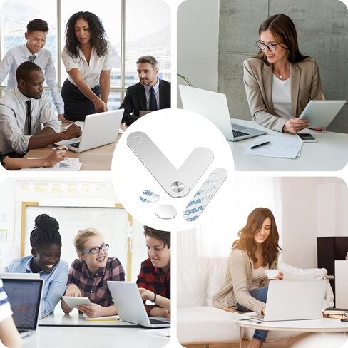 Naysku حامل هاتف الكمبيوتر المحمول، حامل كمبيوتر محمول قابل للتعديل، مشبك تثبيت جانبي للكمبيوتر المحمول، حامل توسيع شاشة الكمبيوتر، حامل هاتف ذكي نحيف قابل للطي، حامل توسيع مزدوج الشاشة in Kuwait