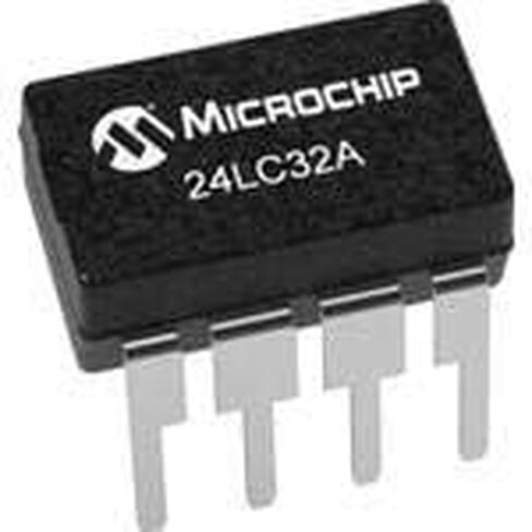 تقنية الرقاقة الدقيقة، 24LC32A/P، EEPROM - Serial-I²C - 32 كيلو بايت (4K x 8) - 2.5V/3.3V/5V - 8-Pin PDIP - أنبوب (60 قطعة/عناصر) in Saudi Arabia