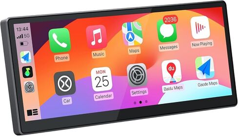Wireless Carplay Screen for Car, 10.3'' Portable CarPlay & Android Auto Touchscreen, with 60Fps,1600 * 720 Ultra High Resolution, Support Steering Wheel Control in Saudi Arabia