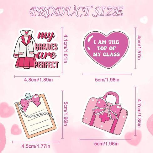 100 Pcs Downtown Girl Y2k Stickers for Adults Aesthetic Decals in Kuwait