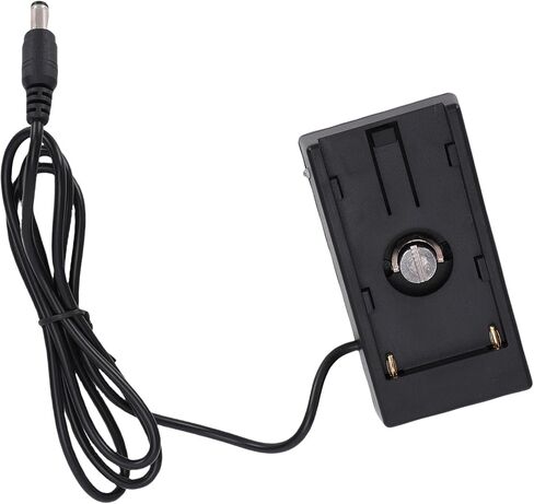 محول لوحة تثبيت بطارية Acouto لبطاريات NP F550 F570 F750 F770 F960 F970، مخرج DC5.5 2.1 مم، حامل كاميرا للأحذية الساخنة بخيوط ذكر 1/4 بوصة، ضوء مؤشر LED ذكي، ABS in Kuwait