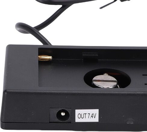محول لوحة تثبيت بطارية Acouto لبطاريات NP F550 F570 F750 F770 F960 F970، مخرج DC5.5 2.1 مم، حامل كاميرا للأحذية الساخنة بخيوط ذكر 1/4 بوصة، ضوء مؤشر LED ذكي، ABS in Kuwait