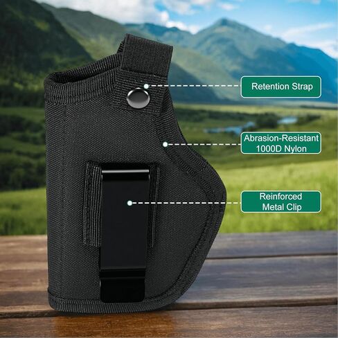 حافظة مسدس عالمية للرجال والنساء IWB OWB حافظة مسدس مخفية يمكن استخدامها باليد اليسرى اليمنى تناسب غلوك 19 26 42 43 S&W M&P Shield 9mm 380 مسدسات مدمجة صغيرة الحجم in Kuwait