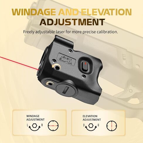 WARRIORLAND مسدس ضوء ليزر وحافظة تناسب Glock 17/19 Gen 3-5 & 22/23/31/32 Gen 3-4 & 19X/44/45، ضوء تكتيكي مضغوط 150 لومن مع LED أحمر ليزر أبيض وحافظة IWB in Kuwait