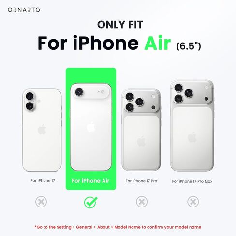 ORNARTO for iPhone Air Case 6.5", Slim Liquid Silicone 3 Layers Soft Gel Rubber Shockproof Protective Cover with Anti-Scratch Microfiber Lining-Chalk Pink in Saudi Arabia