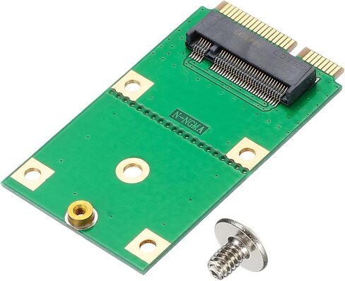 PATIKIL M2 NVME SSD نقل بطاقة محول ممتدة 2242-MSATA، محول تمديد M.2 يتغير إلى حجم طويل مع مفكات لمقاهي الإنترنت في المنزل والمكتب، أخضر in Kuwait