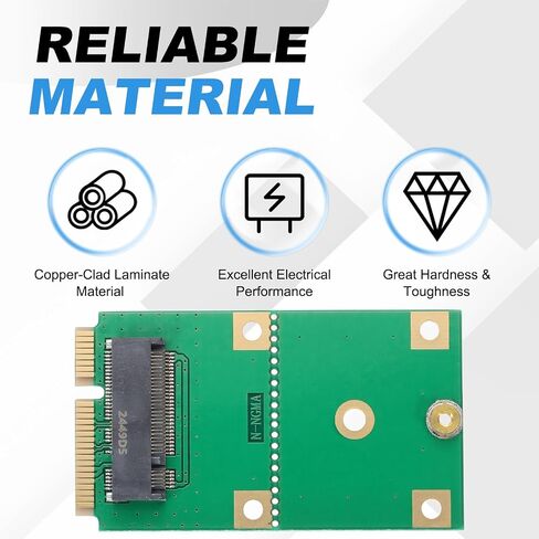 PATIKIL M2 NVME SSD نقل بطاقة محول ممتدة 2242-MSATA، محول تمديد M.2 يتغير إلى حجم طويل مع مفكات لمقاهي الإنترنت في المنزل والمكتب، أخضر in Kuwait