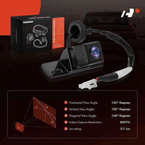 A-Premium Park Assist Camera Rear View Backup Reverse Camera Compatible with Select Nissan Models - 2013 2014 2015 2016 2017 Leaf - Replace# 284423NH0A in Saudi Arabia