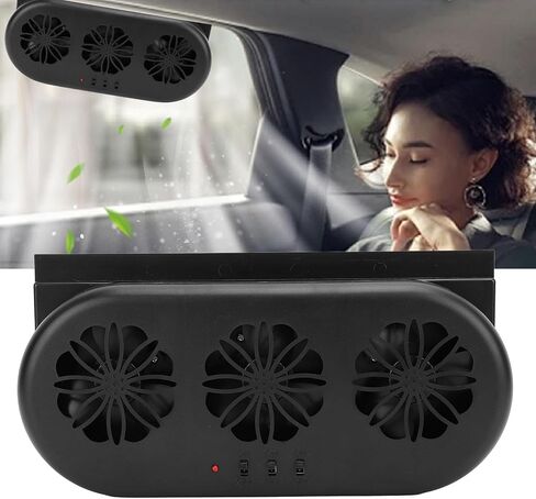 Solar Car Exhaust Fan, 5000RPM Solar Powered Car Exhaust Fan Air Circulation Vehicle Cooling Vent Fan with USB Interface for Use in Cars Offices Home Rooms Cooling Ventilation in Saudi Arabia