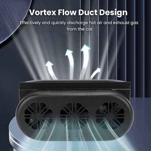 Solar Car Exhaust Fan, 5000RPM Solar Powered Car Exhaust Fan Air Circulation Vehicle Cooling Vent Fan with USB Interface for Use in Cars Offices Home Rooms Cooling Ventilation in Saudi Arabia