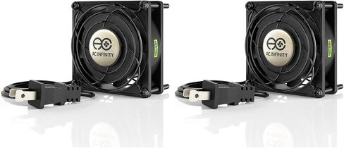 AC Infinity AXIAL 8025، مروحة الكعك، 120 فولت تيار متردد 80 مم × 25 مم عالية السرعة، معتمدة من UL لمشاريع عادم تهوية التبريد DIY (عبوة من 2) in Saudi Arabia