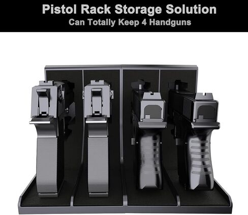 Pistol Rack Handgun Holder, Foam Protective Pistol Gun Magazine Stand Storage, Gun Safe Organizer Accessories in Saudi Arabia