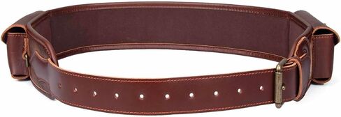 TOURBON PU Leather 410 Shell Holder with 2 Ammo Carrier Pouch, Hunting Shooting Rifle Bandolier Cartridge Belt for 308, 30-30, 30-06, 270, 300 in Saudi Arabia