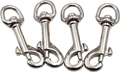 OKONES 4Pcs Heavy Duty Stainless Steel Swivel Eye Lobster Clasp Bolt Snap Hook for Straps, Bags, Belting in Saudi Arabia