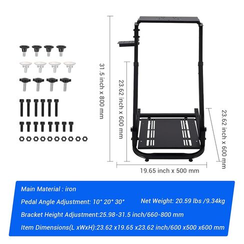 حامل عجلة السباق X-Fold Sim 2.0 - حامل عجلة القيادة من الفولاذ الكربوني مع قفل الكرسي وحامل الأكواب (نمط السباق من المستوى التالي) in Kuwait