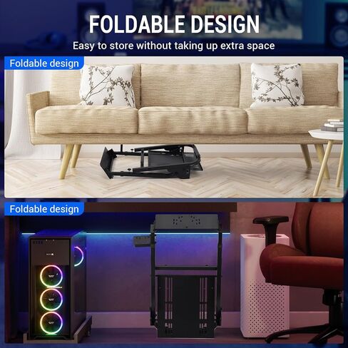 حامل عجلة السباق X-Fold Sim 2.0 - حامل عجلة القيادة من الفولاذ الكربوني مع قفل الكرسي وحامل الأكواب (نمط السباق من المستوى التالي) in Kuwait