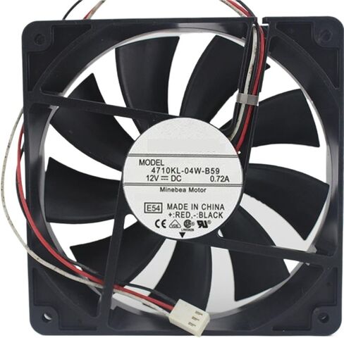 ل 4710KL-04W-B59 12V 0.72A 8.64W 12 سنتيمتر 12025 120x120x25 مللي متر مزدوجة الكرة تحمل مروحة التبريد in Saudi Arabia