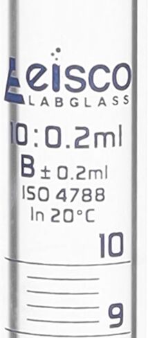 Graduated Cylinder, 1000ml - Class B Tolerance ±10.0ml - Hexagonal Base - Blue Graduations - Borosilicate 3.3 Glass - Eisco Labs in Saudi Arabia