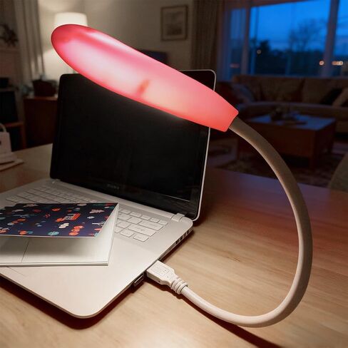 ضوء لوحة مفاتيح مرن، ضوء USB صغير محمول للكمبيوتر المحمول، مصباح USB لبنك الطاقة والكمبيوتر المحمول والكمبيوتر المحمول والقراءة (وردي) in Saudi Arabia