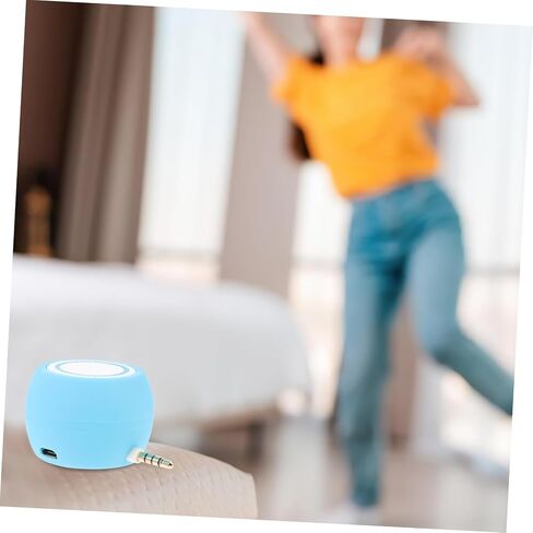 Mini Plug in Speaker with Aux Input Compact External Speaker for Desktop Laptop and Mobile Devices Portable Design Easy to Use for Use in Saudi Arabia